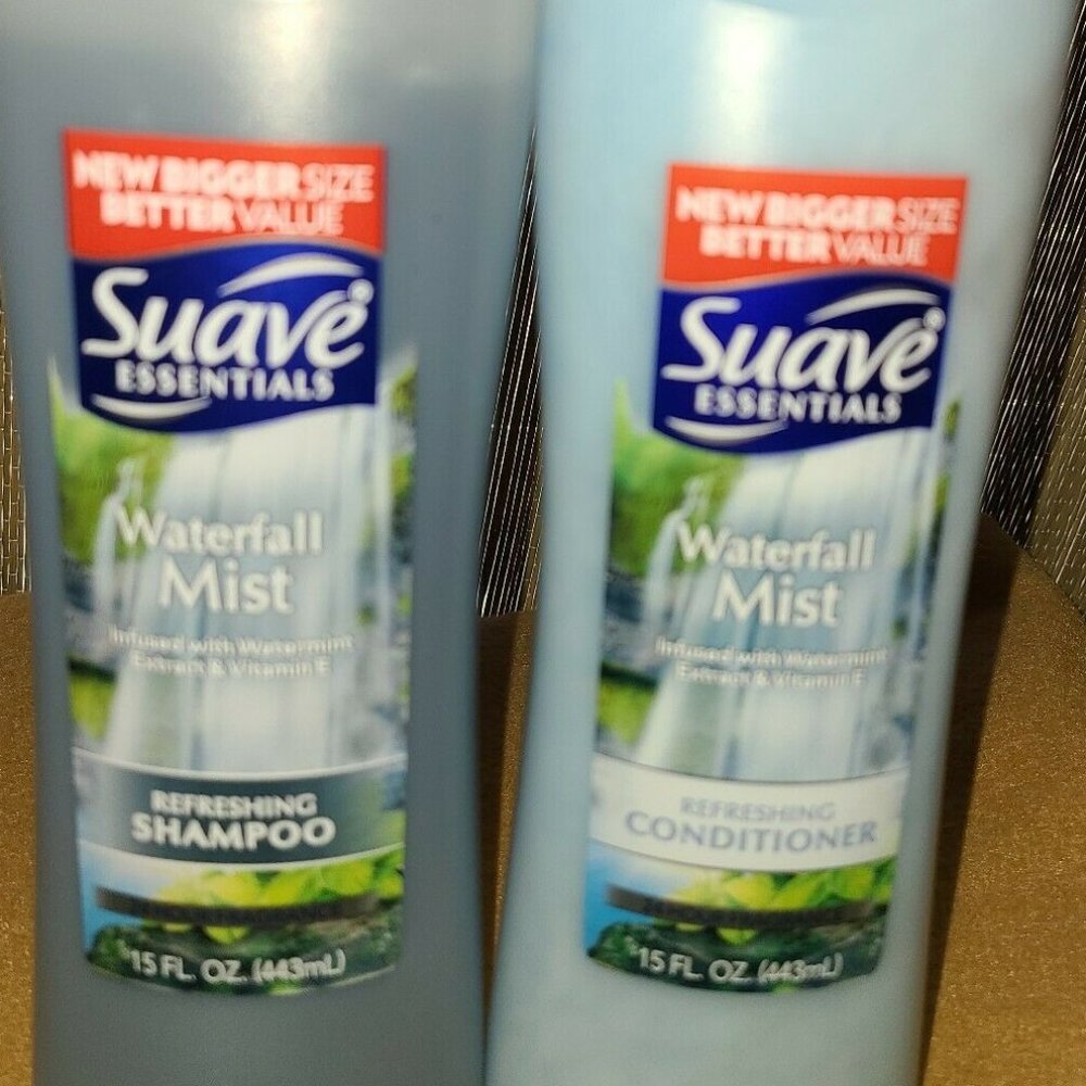 2 Suave Essential Water Mist Shampoo /Conditioner